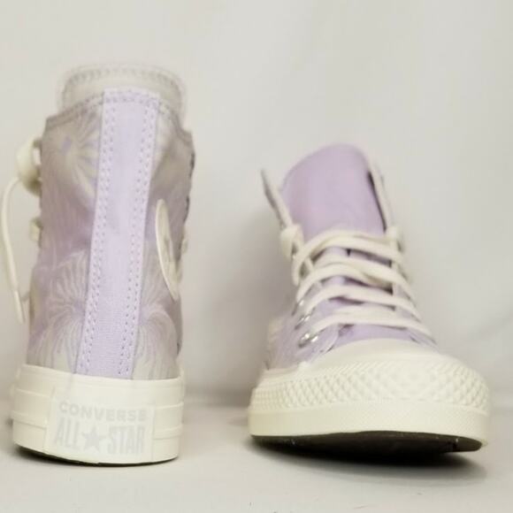 Converse Chuck Taylor All Star Floral Print Sneaker Women's Size 5.5 Lilac NWT - Picture 6 of 8